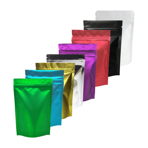 Plastic Bag  Metallic Mylar ziplock bag  stand valve bag resealable aluminum foil custom print ziplock bag ► Photo 1/6