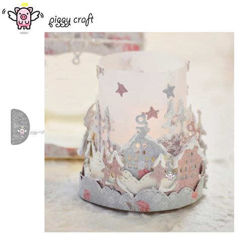 Piggy Craft metal cutting dies cut die mold Christmas tree snow house Scrapbook paper craft knife mould blade punch stencils die ► Photo 1/6
