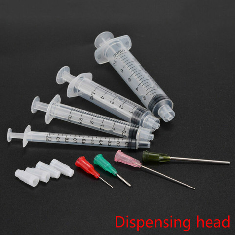 4pcs different size syringes with 4pcs different size blunt tip needles and 4pcs caps.For industrial dispensing syringes ► Photo 1/5