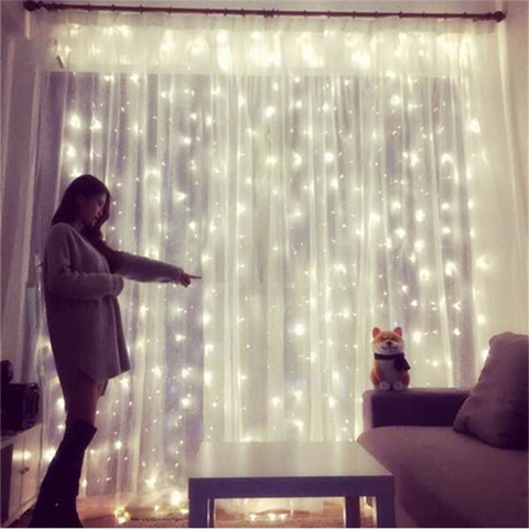 curtain light string USB remote control LED copper wire garland lights 9 color fairy lights bar party wedding bedroom decorative ► Photo 1/6