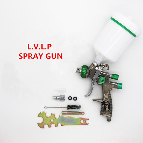 HVLP Mini Spray Machine Air Paint Sprayer with 1.3/1.7 mm Nozzle 600ml  Gravity Feed Spray Paint Gun for Painting Automotive - AliExpress