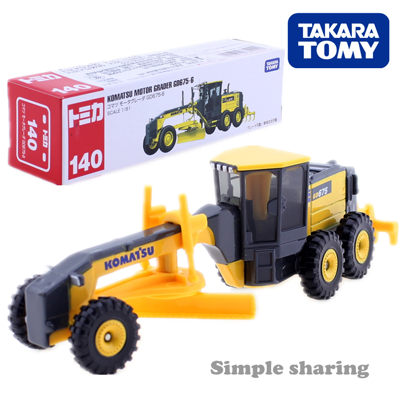 Komatsu Official Diecast Model Motor Grader GD675-6 1/87 Rare Item Japan 