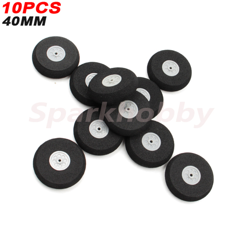 10PCS Sparkhobby 40MM High quality Airplane Sponge Wheels Axle hole 2.1MM Sponge Tire 100% Brand New For RC Airplane Helicopter ► Photo 1/6