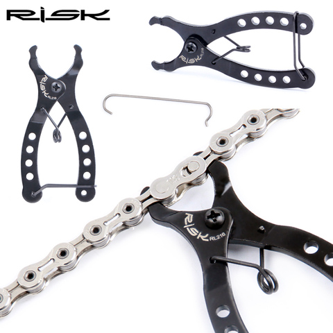 RISK Cycling Chain Clamp Magic Buckle Bicycle Tool Kit Mini Bike Chain Quick Link Tool with Hook up Multi Link Plier MTB Road ► Photo 1/6