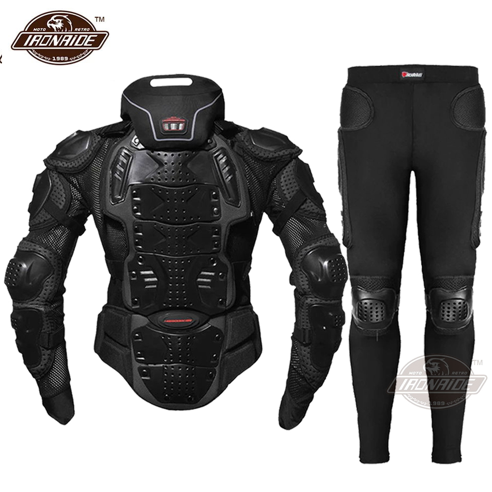 HEROBIKER® Motorcycle Jacket Body Armor Protective Gear Motor Knee Protector 