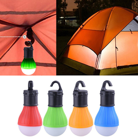 Portable Camping Equipment Outdoor Hanging 3 LED Camping Lantern Soft Light LED Camp Lights Bulb Lamp for Camping Tent Fishing ► Photo 1/1