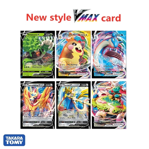 Buy Online 60pcs Vmax Pokemon Cards English Version Anime Collection Trading Card Pokemon Booster Shiny Cards Pokemon Toy For Kids Alitools