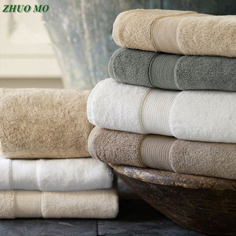 Egyptian Cotton Beach Towel Terry Bath Towels Bathroom 70*140cm 650g Thick Luxury Solid for SPA Bathroom Bath Towels for Adults ► Photo 1/6