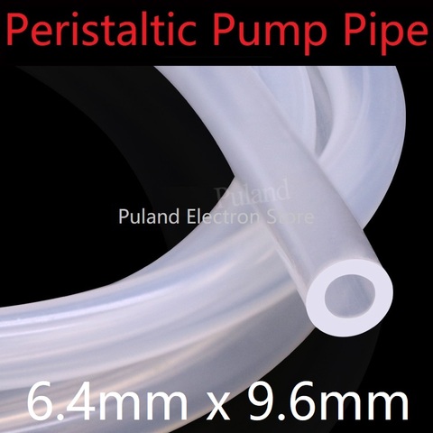 Transparent ID 6.4mm x 9.6mm OD Thickness 1.6mm Peristaltic Pump Silicone Hose Food Grade Soft Flexible Pipe Water Connector ► Photo 1/4