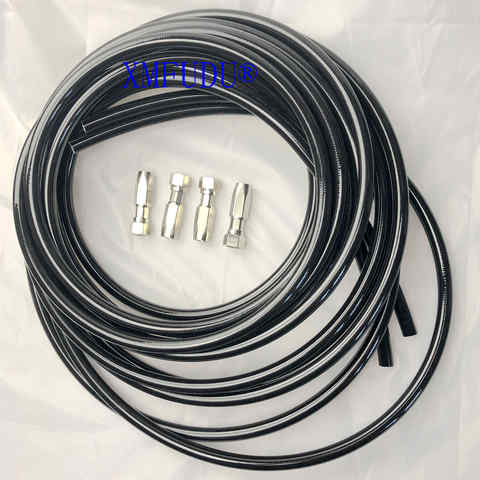 Two hose and Four connector Suitable for SeaStar Teleflex Marine HO5112 Hose Kit Hydraulic Outboard Steering Boat ► Photo 1/3
