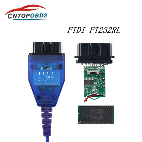 FTDI FT232RL Chip for VAG 409 for Fiat KKL OBD2 Auto Car Diagnostic Cable for VAG Car Ecu Scanner Tool 4 Way Switch USB Interfac ► Photo 1/6