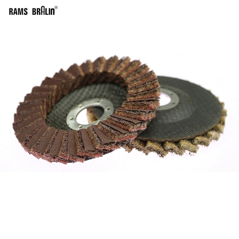 1 piece 4.5”/115*22mm Scotch Brite Flap Grinding Disc Bulgarian Angle Grinder Non-woven Polishing Disc for Metal Aluminum ► Photo 1/4
