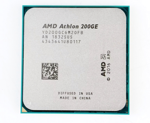 AMD Athlon 200GE X2 200GE 3.2GHz Dual-Core Quad-Thread CPU Processor YD200GC6M2OFB Socket AM4 ► Photo 1/1