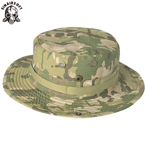 SINAIRSOFT Tactical Airsoft Sniper Camouflage Boonie Hats Nepalese Cap Militares Army Mens American Military Accessories Hiking ► Photo 1/6