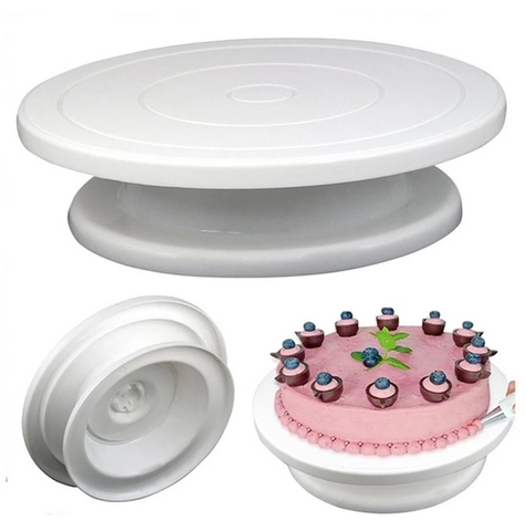 DIY Cake Turntable Baking Silicone Mold Cake Plate Rotating Round Cake Decorating Tools Rotary Table Pastry Supplies Cake Stand ► Photo 1/6
