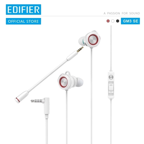 EDIFIER GM3SE gaming headset Dual mics Dual moving coils earphone Precise Acoustic Positioning Arc shaped earwings  ► Photo 1/6