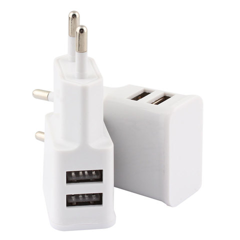 Dual USB Power Adapter Charger 2A Travel EU Plug Portable Wall Charger Mobile Phone USB Cable for Led Strip Mobile Phone ► Photo 1/6