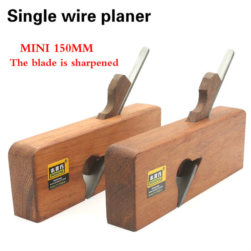 Small Spokeshave Plane – Mini Bird Planer, Woodworking Chamfering & Curved Edge Tool, 65mm Planing Width, Ebony Wood Handle, Steel Blade