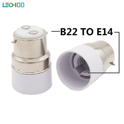 NEW LED Light Bulb Socket B22 To E14 Adapter Led Lamp Bulb Base Holder Converter Fireproof Material For Home ► Photo 1/6