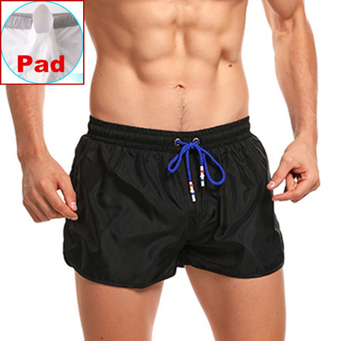 Push Up Pad Mens Swimming Shorts For Men Swimwear Swimming Trunks Beach Short Pants Quick Dry Swimsuit Man Surf sunga Frlo 2022 ► Photo 1/5