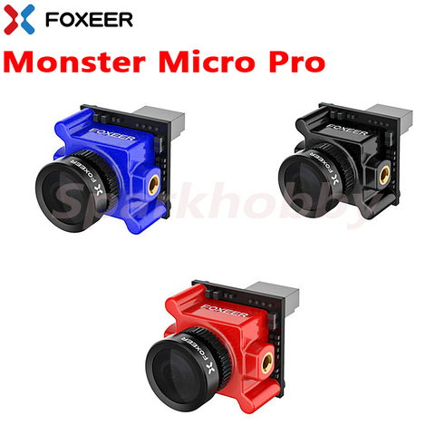 FOXEER Monster Micro Pro 1.7mm 16:9 FPV camera Widescreen 1200TVL PAL system OSD DC 5-40V CMOS sensor Bracket FPV Camera for RC ► Photo 1/6