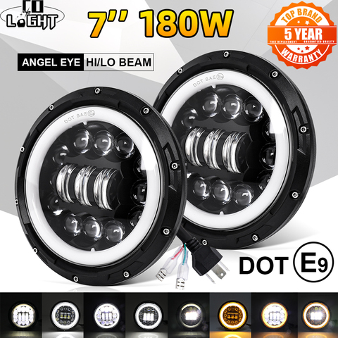 CO LIGHT 7 inch Led Headlight Offroad 4x4 9000LM Hi/Low 12V 24V LED DRL 7