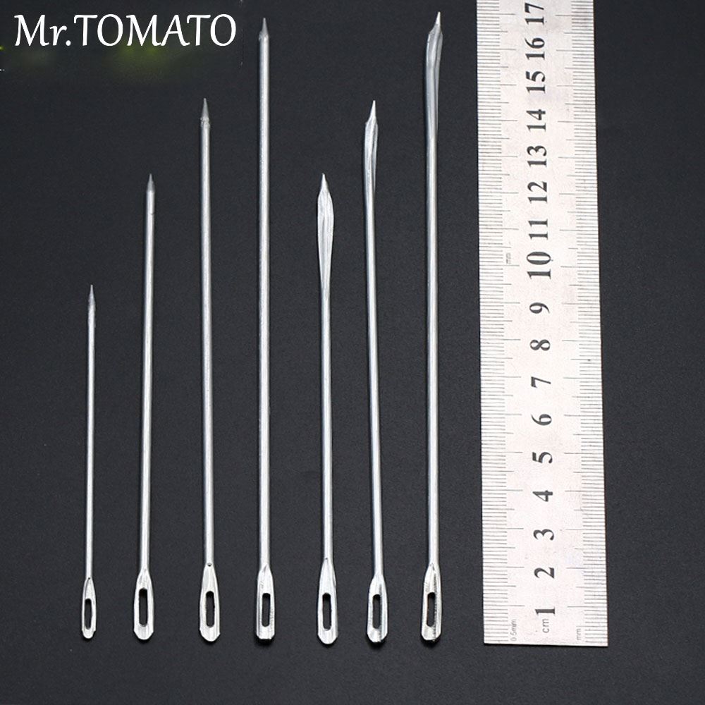 2 pc  Large Eye Needles Leather Sewing Needle Embroidery Hand Sew Craft Stitching Sewing Tool rope curve Needles DIY ► Photo 1/6