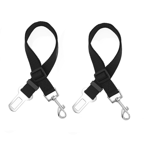 Dog Seat Belt Adjustable Pet Dog Cat Car Seat Belt Safety Leads Vehicle Seatbelt Harness Lever Auto Traction Rope Leash ► Photo 1/6