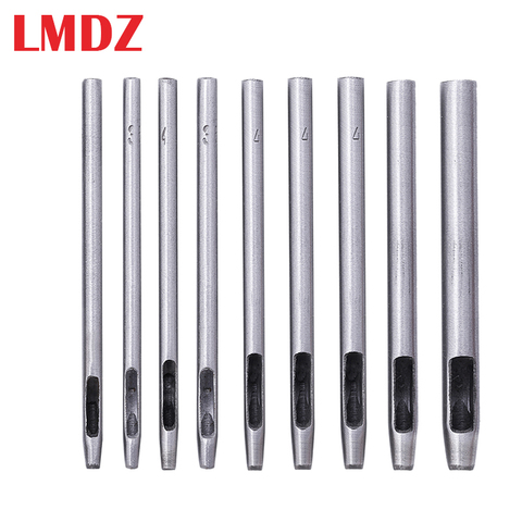 LMDZ 1 Set Leather Hole Punch Cutter 0.5mm-4mm Leather Working Tools for Leather Watch Bands Belts Canvas Paper Round Hollow Hol ► Photo 1/6