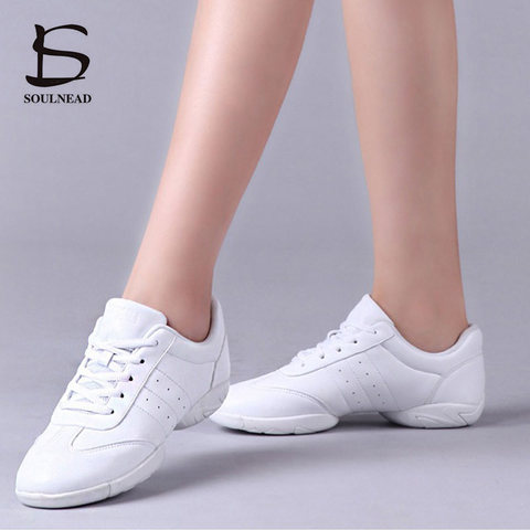 Aerobics Dance Shoes For Girls White Professional Training Gym Sports Shoes Lightweight Fitness Shoes Women's Dance Sneakers ► Photo 1/6