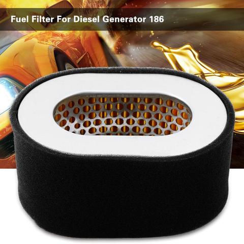 Air Filter Stainless Steel Replacement Fuel Oil Filter Engine Parts  Black Diesel Generators Parts For Generator Engine 186 ► Photo 1/6