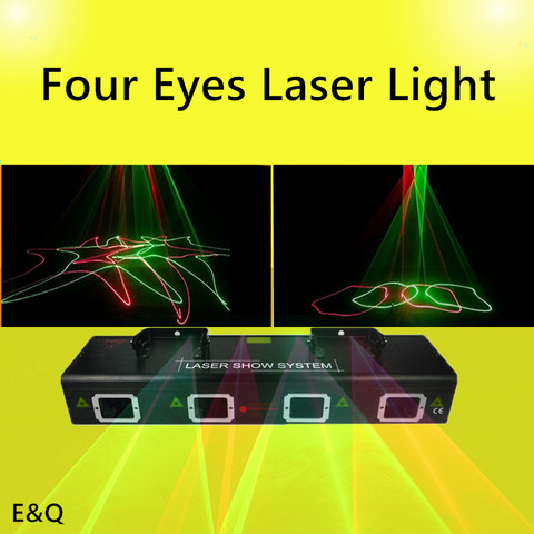 Four Lens Strong RGBY Laser Show System Stage Disco Party christmas decoration Laser lights DMX DJ equipment project ► Photo 1/6