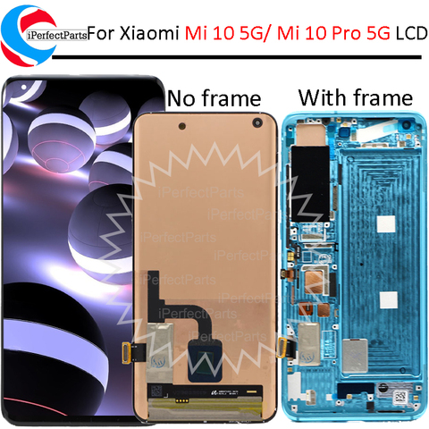 6.67'' Super AMOLED For Xiaomi Mi 10 lcd Touch Screen Digitizer Screen Assembly For Xiaomi Mi 10 Pro 5G LCD Display ► Photo 1/6