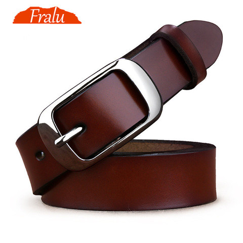 FEALU 2022 Hot ladies leather belt tide leather cowhide female leather Korean version of the belt decorated fashion wild ► Photo 1/6