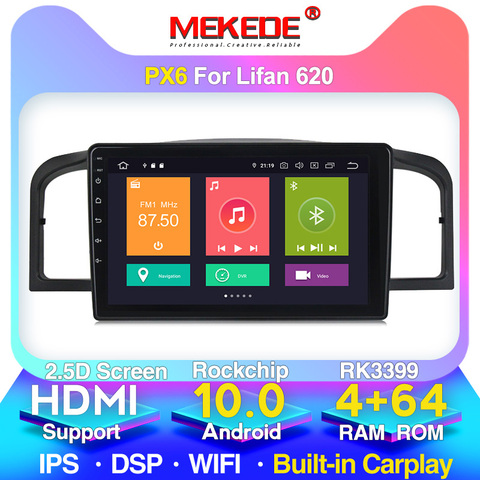 Car navigation 9 inch Android 10 quad core support mirror link DAB 2DIN car radio multimedia video player for Lifan 620/Solano ► Photo 1/6