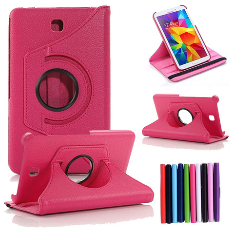 New Coque for Samsung Galaxy Tab 4 8.0 SM-T330 T331 Case 360 Rotation Smart Stand PU Case for Samsung Tab 4 T330 T331 360 Cover ► Photo 1/6