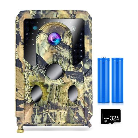 12MP 1080P Trail Game Camera W/Micro SD card Batteries Motion Activated Hunting Camera Wildlife Infrared Night Scouting Camera ► Photo 1/6