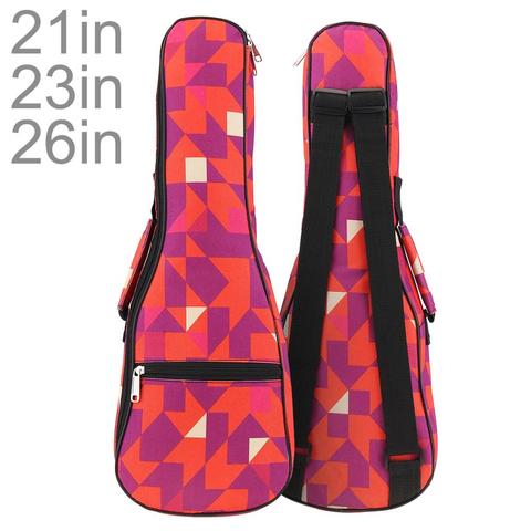 21 / 23 / 26 Inch Portable Colorful Ukulele Bag 10mm Sponge Soft Case Gig Ukulele Mini Guitar Waterproof Backpack ► Photo 1/6