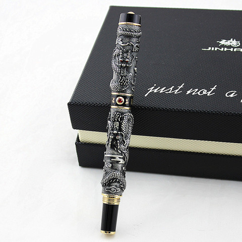 High Quality Luxury JinHao Dragon Fountain Pen Vintage 0.5MM Nib Ink Pens for Writing Office Supplies stationery caneta tinteiro ► Photo 1/3