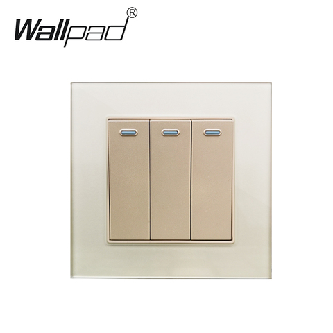 3 Gang Reset Switch Wallpad Doorbell Pulse Switch Momentary Push Button Wall Light Switch 16A ► Photo 1/6