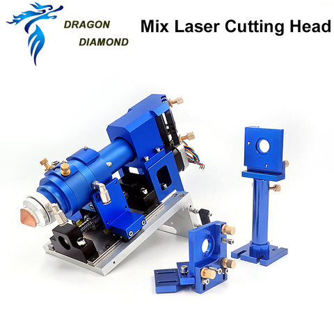 Metal Non-metal Mixture Cutting laser head 500W Metal cut Head for CO2 Laser Engraver Dia 25.4mm FL63.5 101.6 mirror mount 30mm ► Photo 1/5