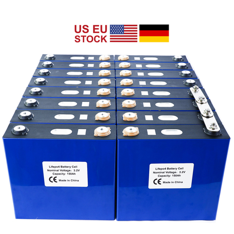 GRADE A 2022 NEW 16PCS 3.2V 120Ah 176Ah Lithium Iron Phosphate Lifepo4 Battery  Solar 24V 48V Cells Not 150Ah EU US TAX FREE ► Photo 1/6