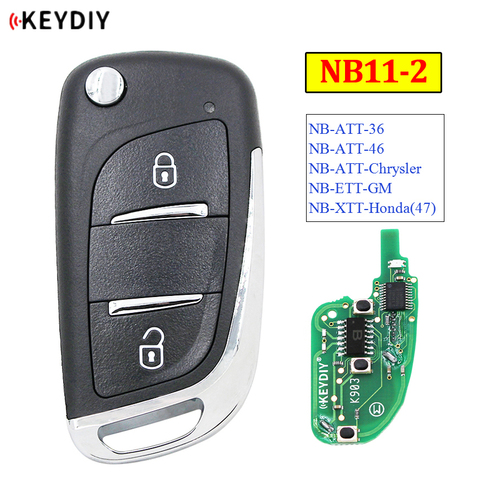 KEYDIY 2 Button Multi-functional Remote Control NB11-2 NB Series Universal for KD900 URG200 KD-X2 All Functions In One ► Photo 1/6