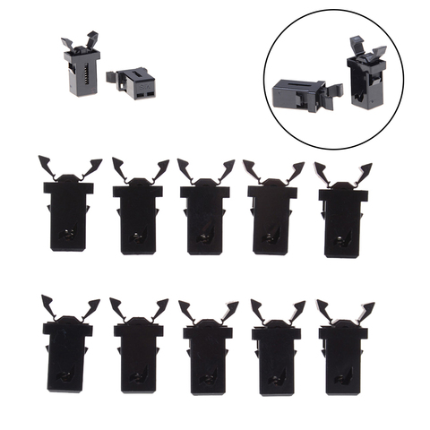 10Pieces Black Small Door Lock Switch Lock For MS Air Conditioner Set Top Box TV EVD DVD Door Cover Model PR-001 ► Photo 1/6