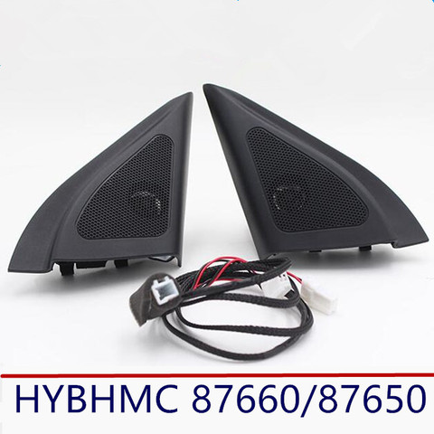 For Hyundai Solaris 2011-2016 Car tweeter Audio Auto Black triangle head speakers tweeter trumpet speakers tweeter with wire ► Photo 1/3