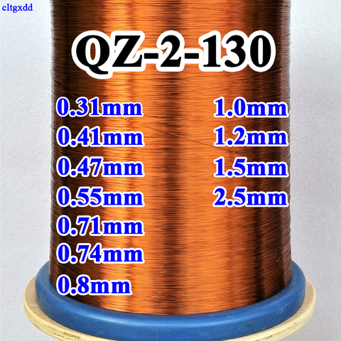 10M/lot 0.31 0.41 0.5 0.74 0.8 1.2 1.5 2.5 mm Polyester enameled wire enamelled round copper wire QZ-2-130 winding wire coil ► Photo 1/1