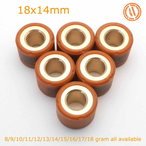 Performance Variator Slider Roller Weights 18X14mm 8 - 18g gram For GY6 150 125CC KOSO 157QMJ Scooter 4 stroke Go Kart ► Photo 1/6