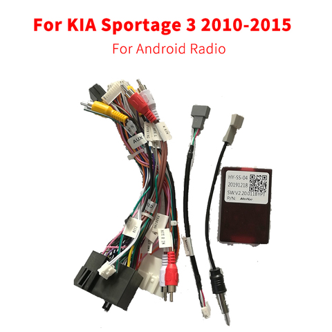 Android radio Car Accessories Wire Wiring Harness Adapter Connector Plug 16Pin For KIA Sportage 3 2010-2015 ► Photo 1/5