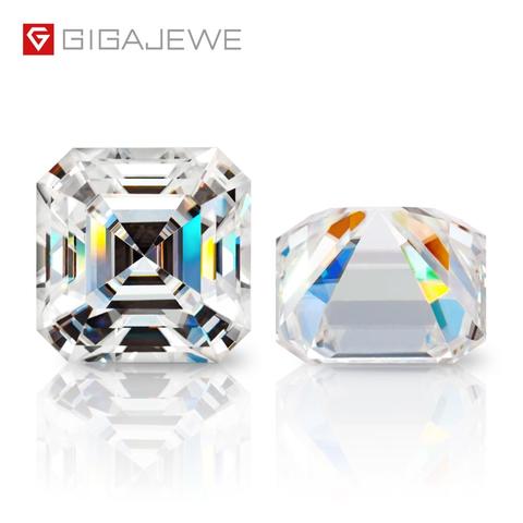GIGAJEWE D Colour Excellent Asscher Cut  Moissanite Loose Diamond Pass Tester Gems Stone For Jewelry making ► Photo 1/6