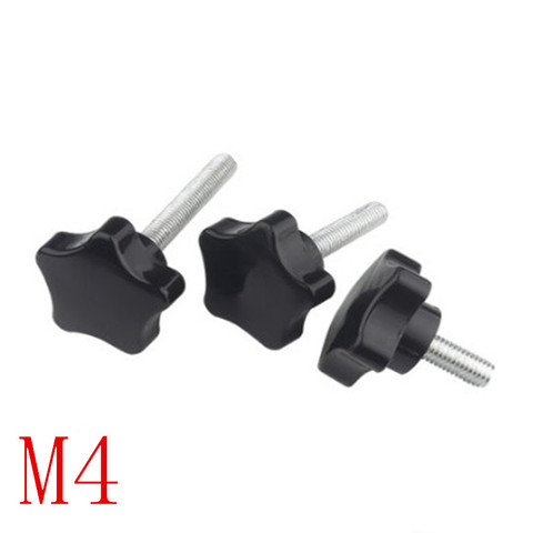 5pcs knob screw M4*12/16/20/25/30 Bakelite Hand Tighten Screw Handle Star Hand Knob Tightening Screw ► Photo 1/1